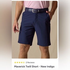 Straight Down Maverick Twill Golf Short